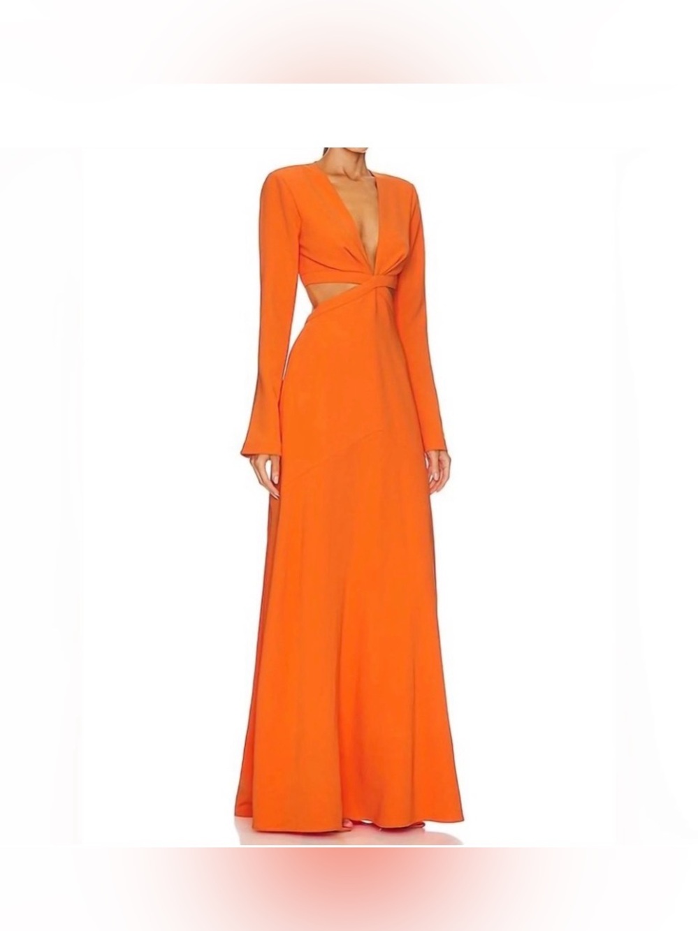 A.L.C Issa Maxi Gown dress vivid orange 6 New/ Tags wedding evening party